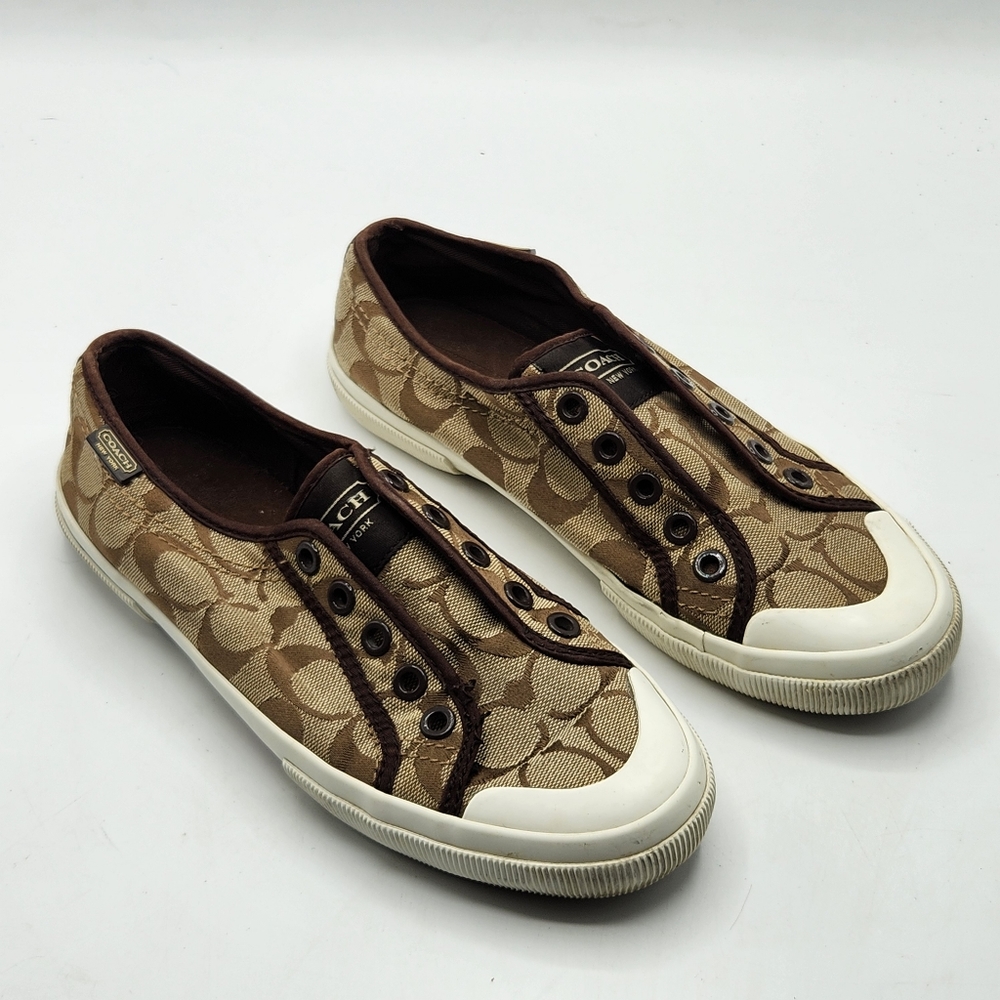 Coach Womens Size 7M KORRIN Slip-On Sneakers Shoes Laceless A4278